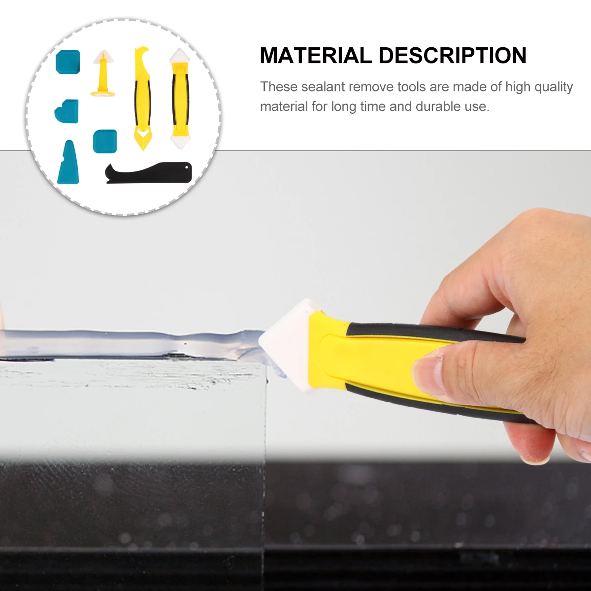 Plastic Sealant Removal Tool Set for Kitchen Bathroom DIY Works Glue Spatula Caulking Cleaning Tools Sinks Baths Showers
Plastic Sealant Removal Tool Set for Kitchen Bathroom DIY Works Glue Spatula Caulking Cleaning Tools Sinks Baths Showers