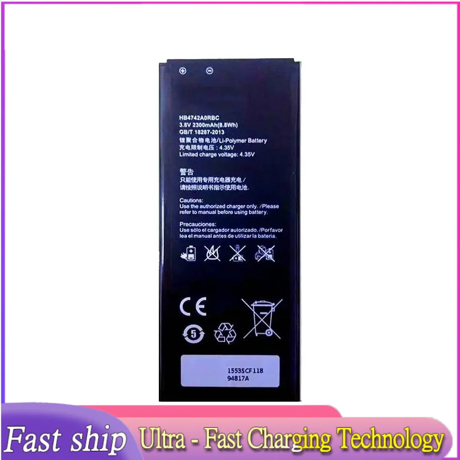 Аккумулятор мобильного телефона HB4742A0RBC HB4742A0RBW 2300 мАч для Huawei Honor 3C, аккумулятор G730 G740 H30-T00 H30-T10 H30-U10 H30
Аккумулятор мобильного телефона HB4742A0RBC HB4742A0RBW 2300 мАч для Huawei Honor 3C, аккумулятор G730 G740 H30-T00 H30-T10 H30-U10 H30