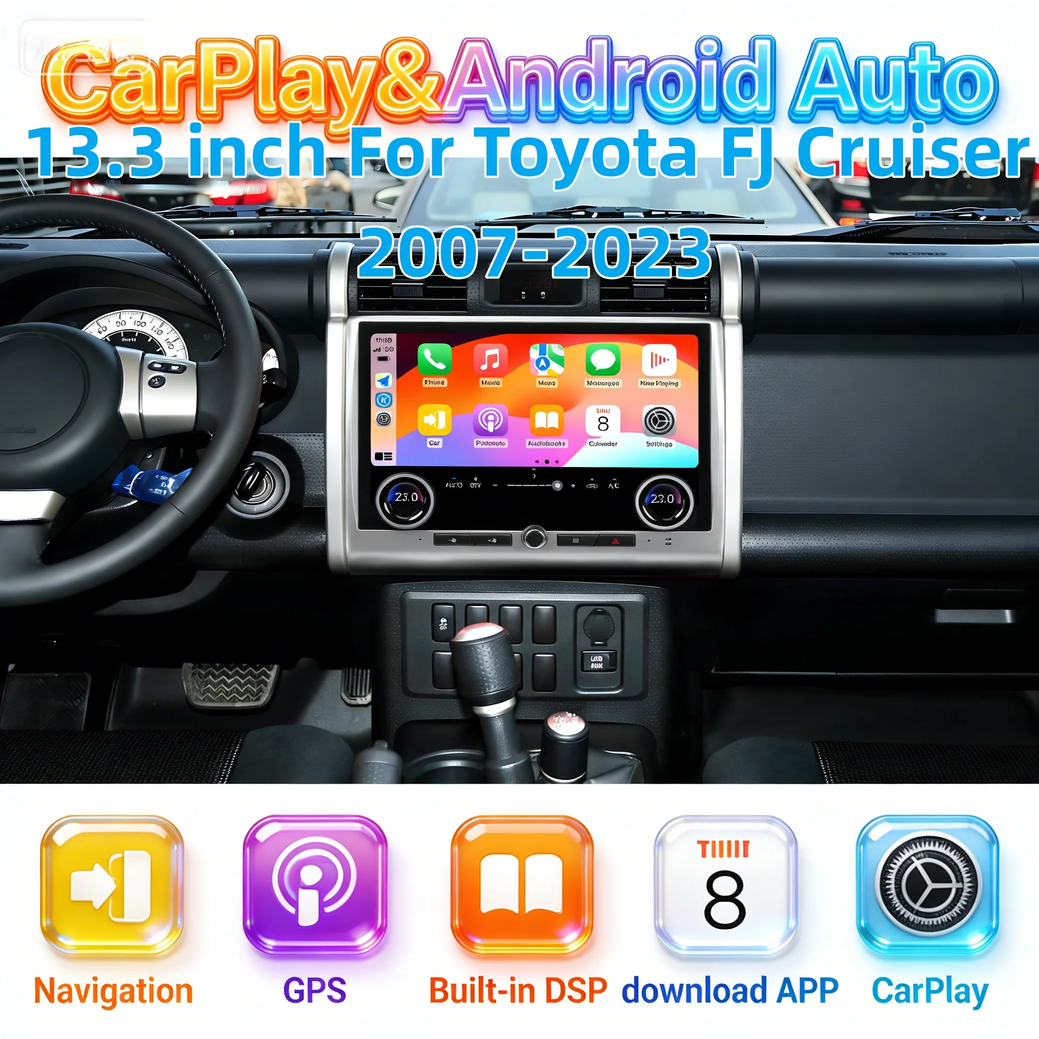 Android Multimedia 4G WIFI Stereo For Toyota FJ Cruiser 2007-2023 Radio Carplay Touch Screen GPS Navigation Head unit Bluetooth
Android Multimedia 4G WIFI Stereo For Toyota FJ Cruiser 2007-2023 Radio Carplay Touch Screen GPS Navigation Head unit Bluetooth