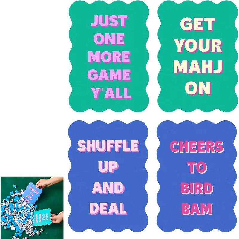 4-Piece PVC Mahjong Shuffle Card Printing Mahjong Hot-selling PVC Plastic Mahjong Accessories
4-Piece PVC Mahjong Shuffle Card Printing Mahjong Hot-selling PVC Plastic Mahjong Accessories