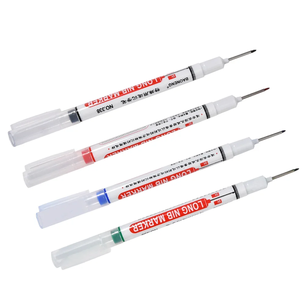 4 PCS Long Tip Marker Pen Marking Metal Deep Hole Pens Head Plastic Woodworking Roller Carpenter Pencil Paint
4 PCS Long Tip Marker Pen Marking Metal Deep Hole Pens Head Plastic Woodworking Roller Carpenter Pencil Paint