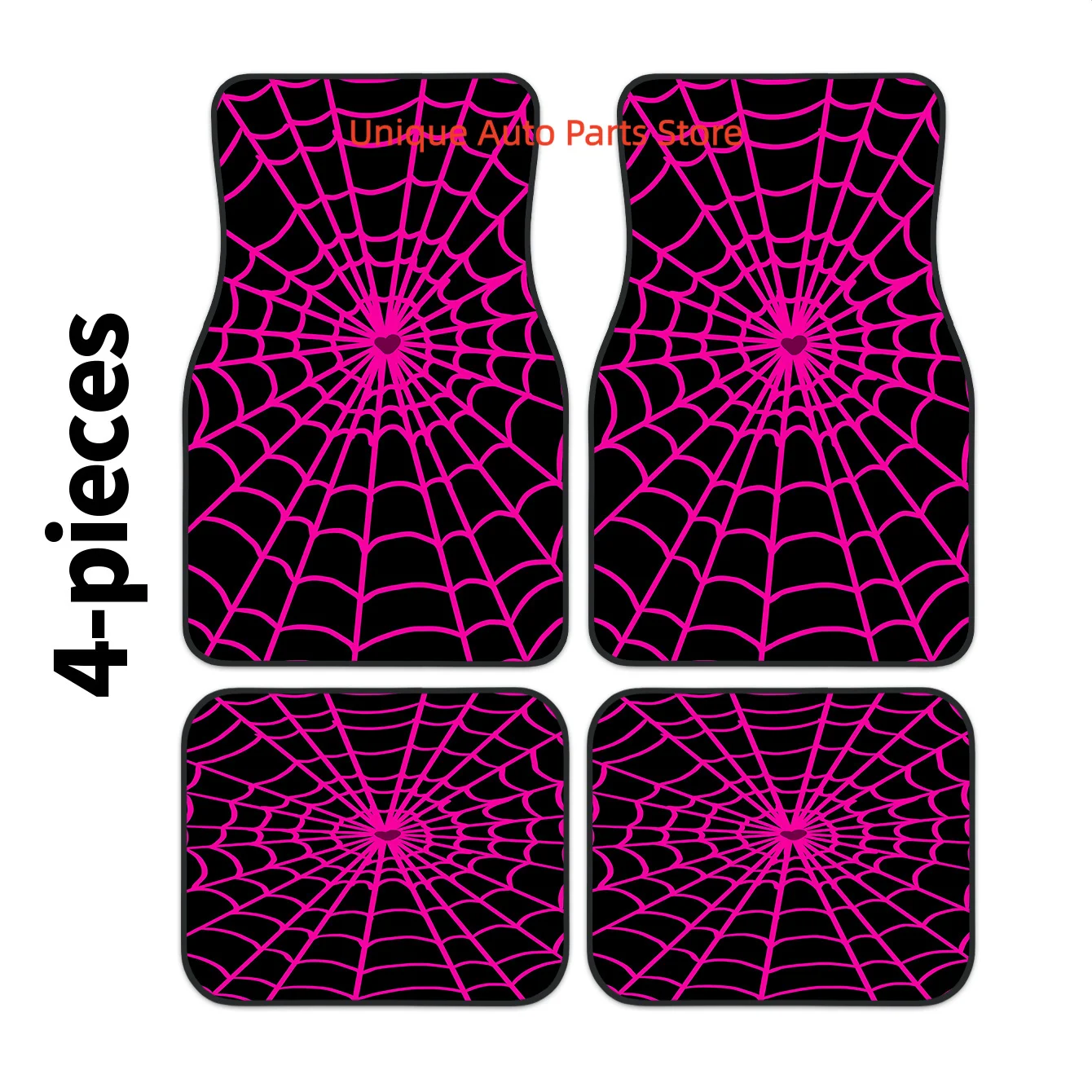 A Set of Four Pink Spider Web Printed Car Mats, Front And Rear Carpets, Suitable for Stylish Car Interior Protection for Cars, T
A Set of Four Pink Spider Web Printed Car Mats, Front And Rear Carpets, Suitable for Stylish Car Interior Protection for Cars, T