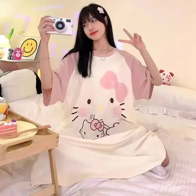 Cartoon Hello Kitty Sweet Pajamas, Pink Cotton Hello Kitty Pajamas, Sanrio Cartoon Pajamas, Sanrio Hello Kitty Cute Dress
Cartoon Hello Kitty Sweet Pajamas, Pink Cotton Hello Kitty Pajamas, Sanrio Cartoon Pajamas, Sanrio Hello Kitty Cute Dress