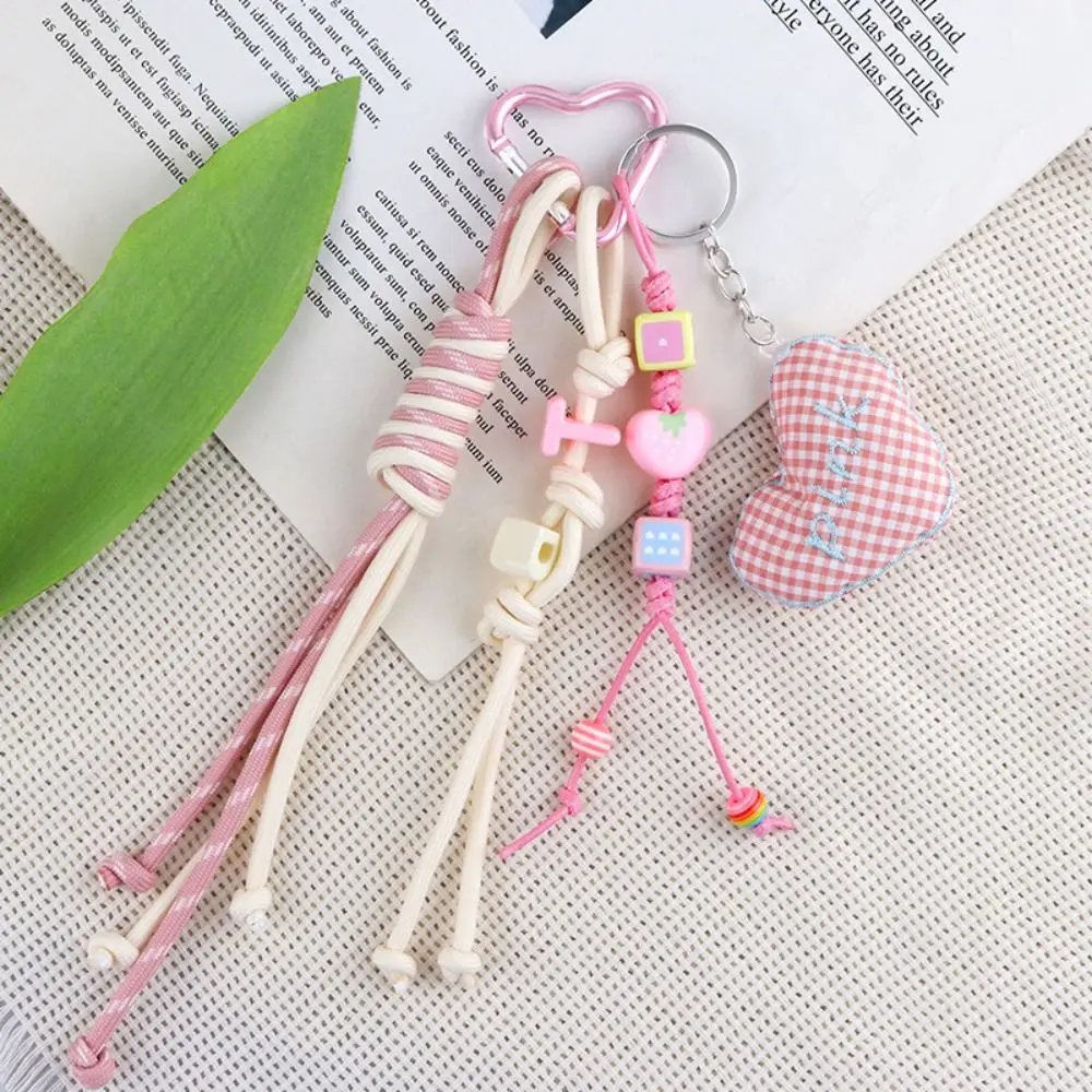 Korean Style Heart Pendant Key Ring Dopamine Lovely Braided Rope Bag Charm Hanging Accessories Keychain Y2k Bag Pendant
Korean Style Heart Pendant Key Ring Dopamine Lovely Braided Rope Bag Charm Hanging Accessories Keychain Y2k Bag Pendant