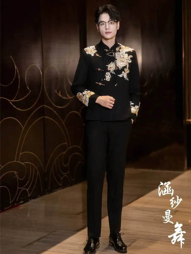 New Chinese-style Wedding Suit, Engagement Attire, Chinese-style Suit For Men, Improved Zhongshan Suit, 2026 New Model, High-end
New Chinese-style Wedding Suit, Engagement Attire, Chinese-style Suit For Men, Improved Zhongshan Suit, 2026 New Model, High-end