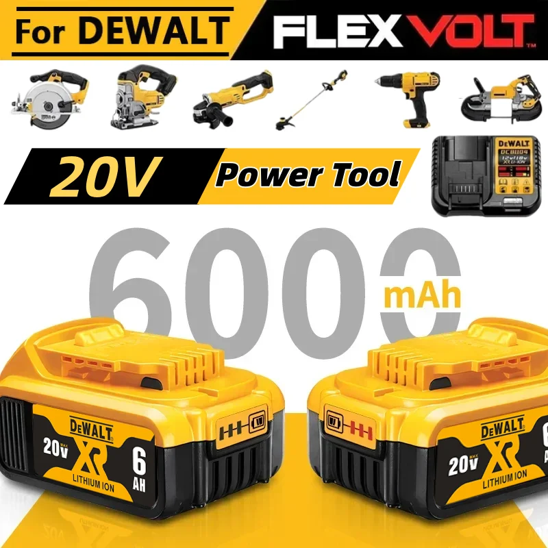 Аккумулятор Li-Ion 20В 6000мАч для электроинструментов DeWalt, совместимый с моделями DCB200 MAX, DCF887, DCG405, DCD791
Аккумулятор Li-Ion 20В 6000мАч для электроинструментов DeWalt, совместимый с моделями DCB200 MAX, DCF887, DCG405, DCD791