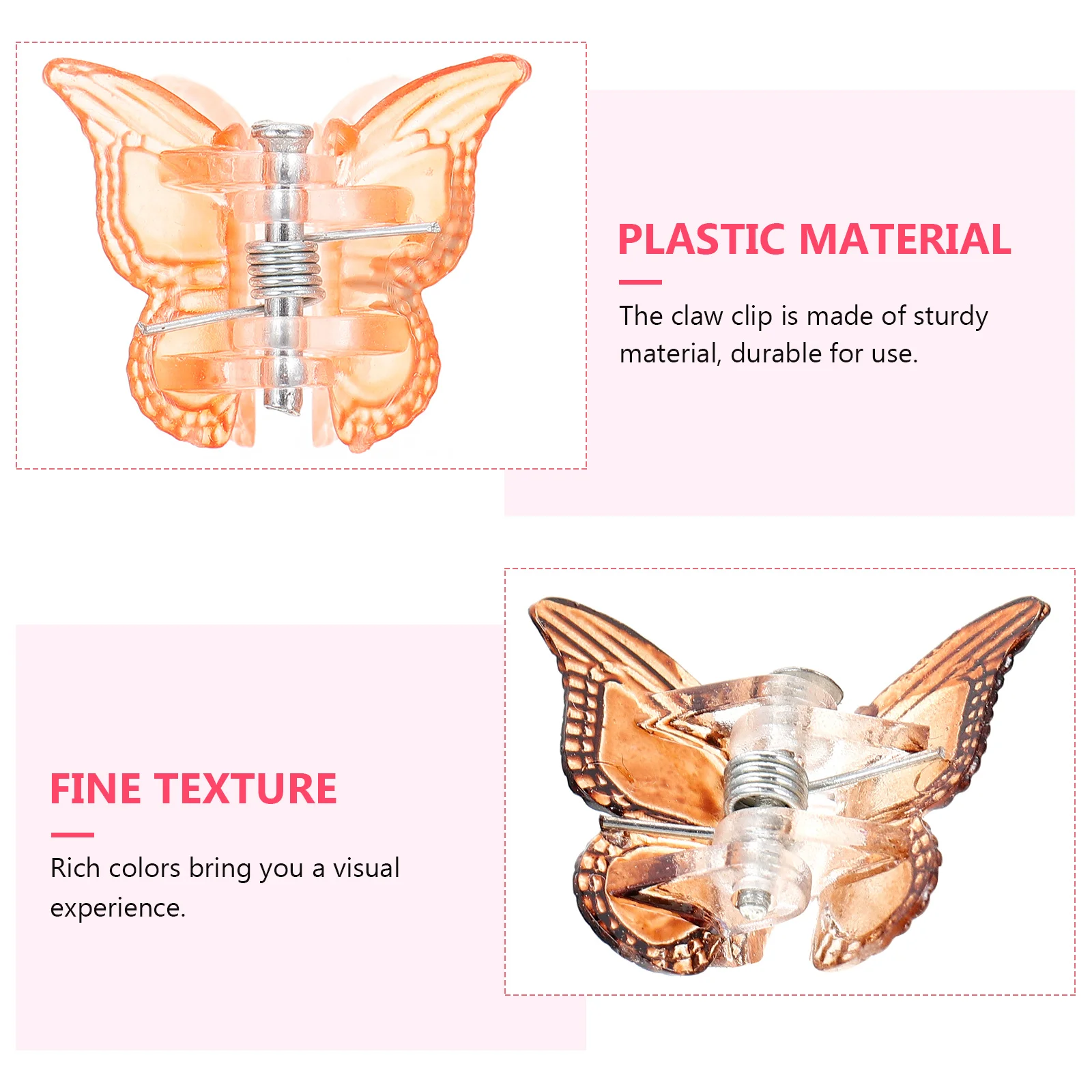 80 Pcs Butterfly Hairpin Clip Small Clips for Girls Artificial Plastic Claw Women's
80 Pcs Butterfly Hairpin Clip Small Clips for Girls Artificial Plastic Claw Women's