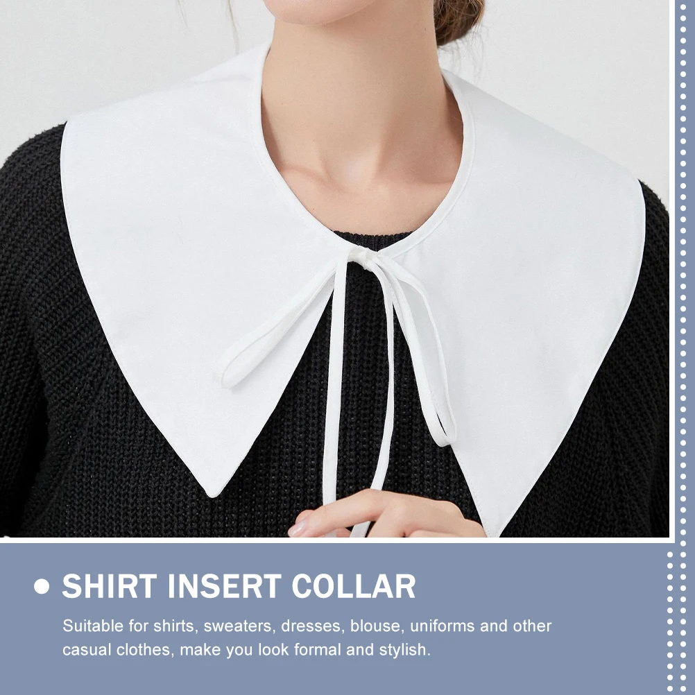 2 PCS Blouse Collared Neck Shirt Inserts for Women Detachable Fake Elegant White Sweater Woman
2 PCS Blouse Collared Neck Shirt Inserts for Women Detachable Fake Elegant White Sweater Woman