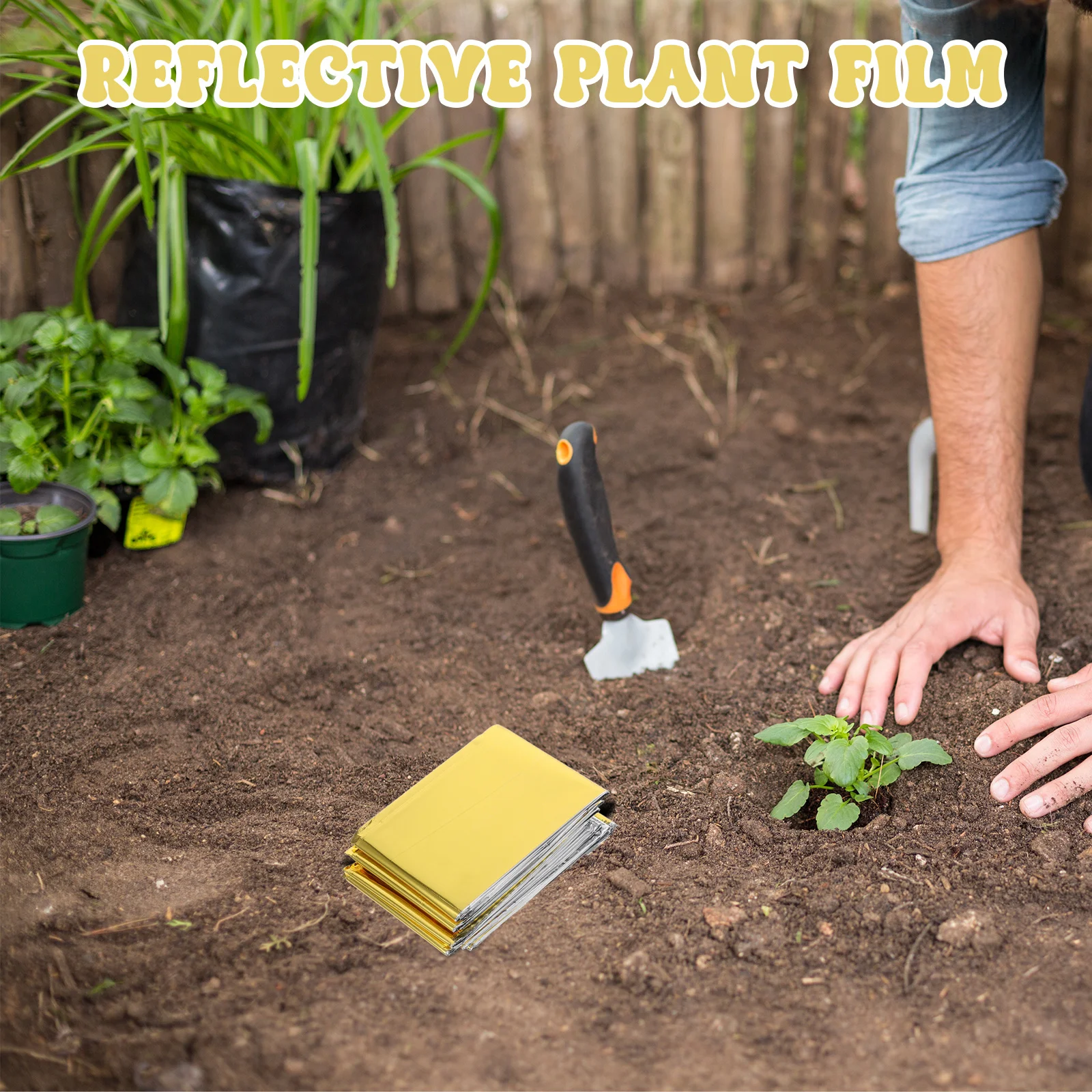 2pcs Reflective Plant Film Cover: High Reflectivity Uv Protection Frost Insulation Lightweight Portable Heat Reflective Material
2pcs Reflective Plant Film Cover: High Reflectivity Uv Protection Frost Insulation Lightweight Portable Heat Reflective Material