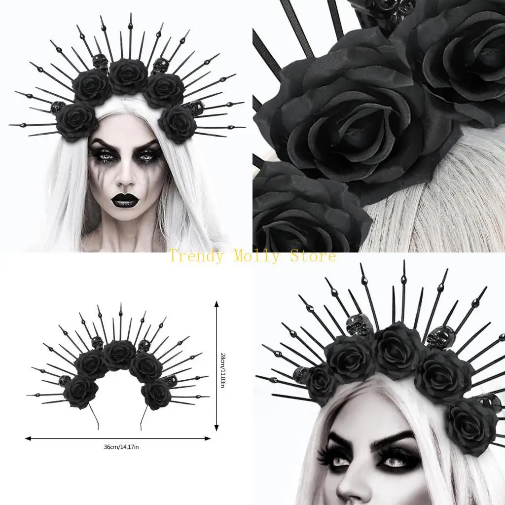 N5KB Цветочные повязки на голову Цветочные гирлянды Корона для волос Череп Невеста Цветочная корона Хэллоуин
N5KB Цветочные повязки на голову Цветочные гирлянды Корона для волос Череп Невеста Цветочная корона Хэллоуин