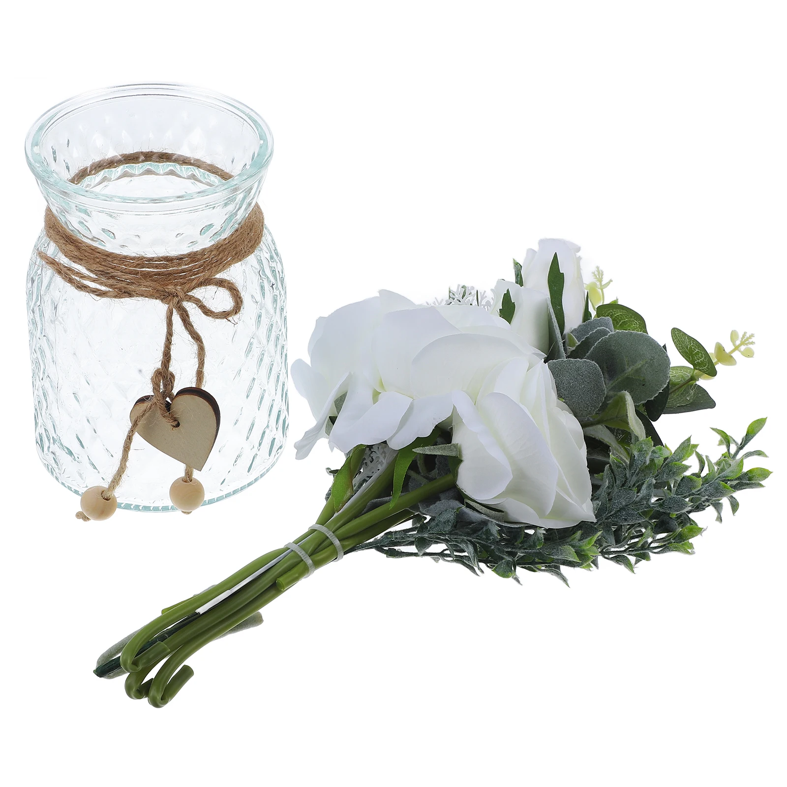 1 set Artificial Flowers Decorative Vase Indoor Table Centerpiece Realistic Bouquet Home Hotel Wedding Adornment Simulation
1 set Artificial Flowers Decorative Vase Indoor Table Centerpiece Realistic Bouquet Home Hotel Wedding Adornment Simulation