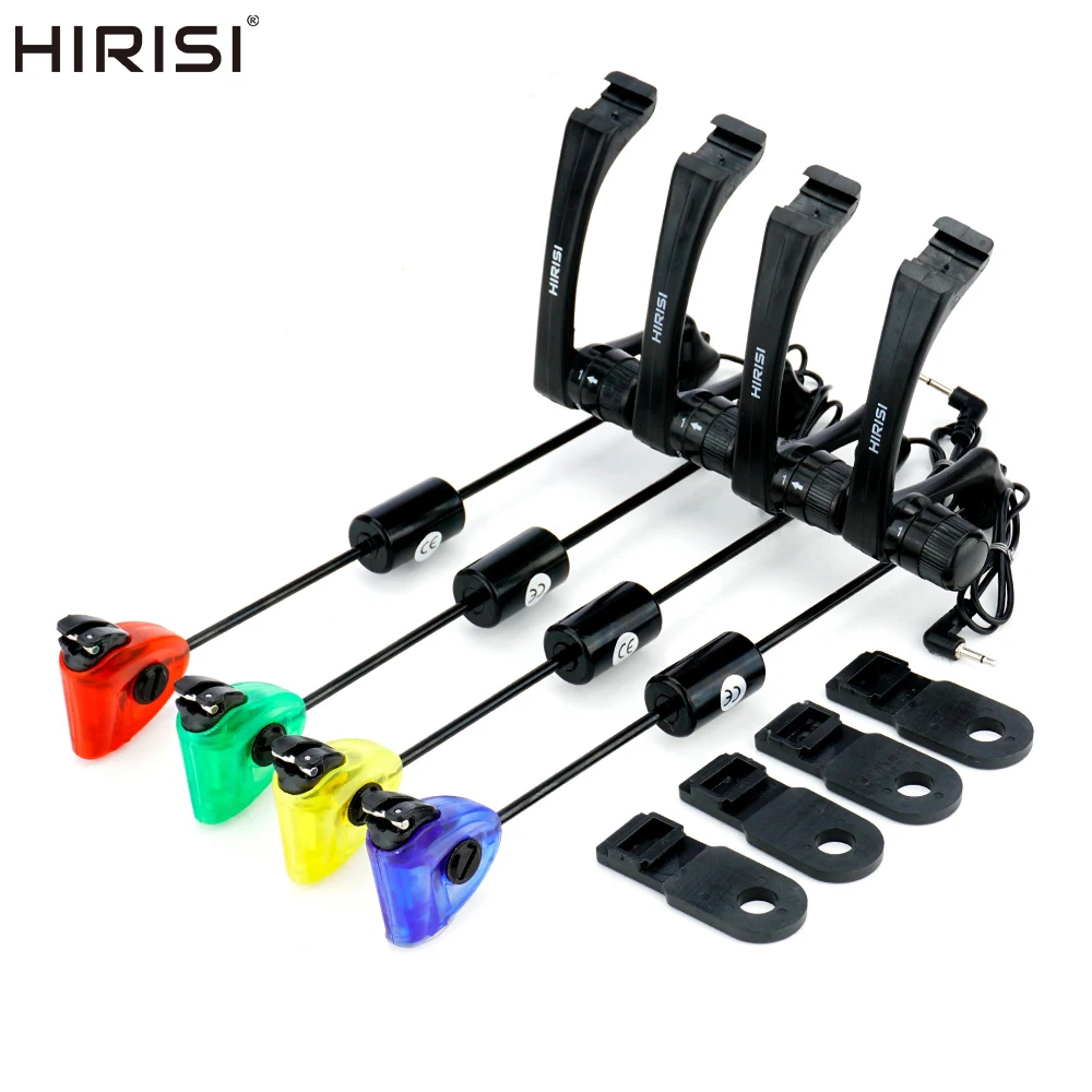 Hirisi Carp Fishing Alarm Swinger Fishing Bite Indicator with LED Light 4 pieces in Case Fishing Gear B2002 Fishing Accessories
Hirisi Carp Fishing Alarm Swinger Fishing Bite Indicator with LED Light 4 pieces in Case Fishing Gear B2002 Fishing Accessories