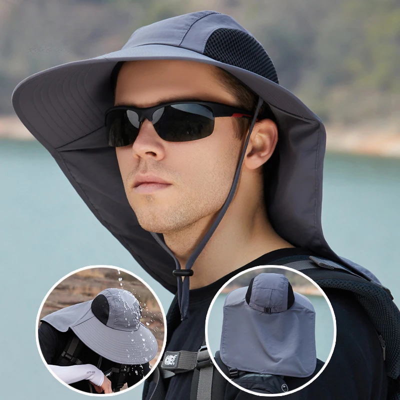 Summer Outdoor Sun Hat Women Men Mesh Breathable Wide Brim Neck Flap Fisherman Cap for Hiking Camping
Summer Outdoor Sun Hat Women Men Mesh Breathable Wide Brim Neck Flap Fisherman Cap for Hiking Camping