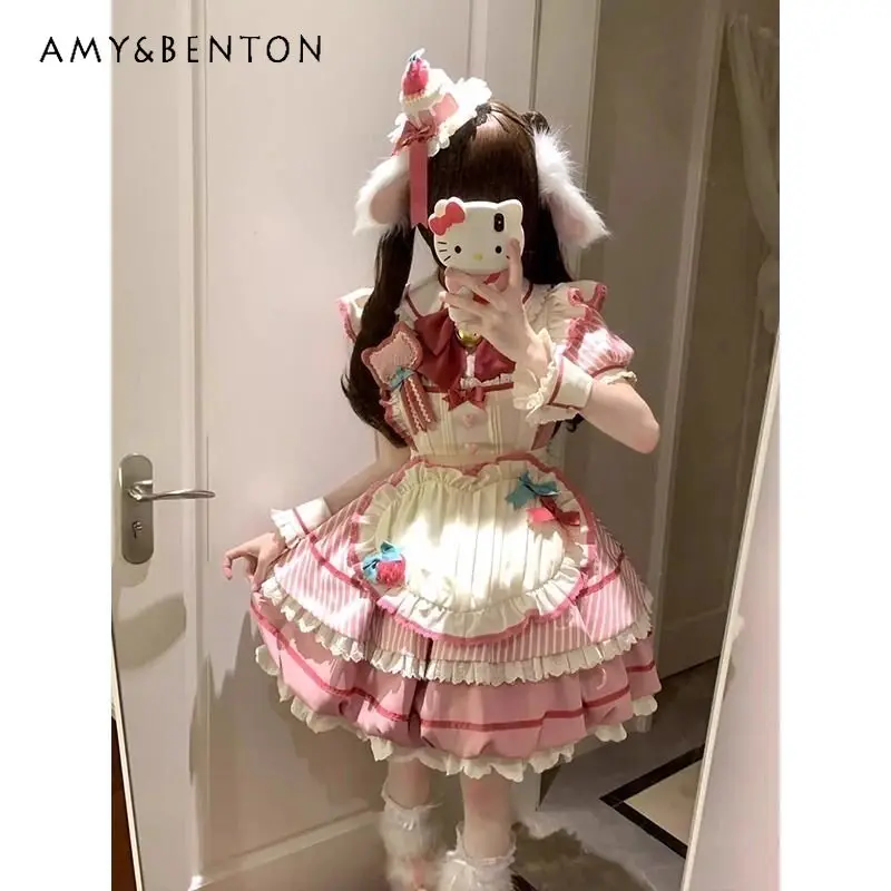 Sweet Big Girl 2026 New Summer Lolita Bud Dress Childrens Cute Kawaii Puff Sleeve Doll Collar Ruffle Trim High Waist Ball Gown
Sweet Big Girl 2026 New Summer Lolita Bud Dress Childrens Cute Kawaii Puff Sleeve Doll Collar Ruffle Trim High Waist Ball Gown
