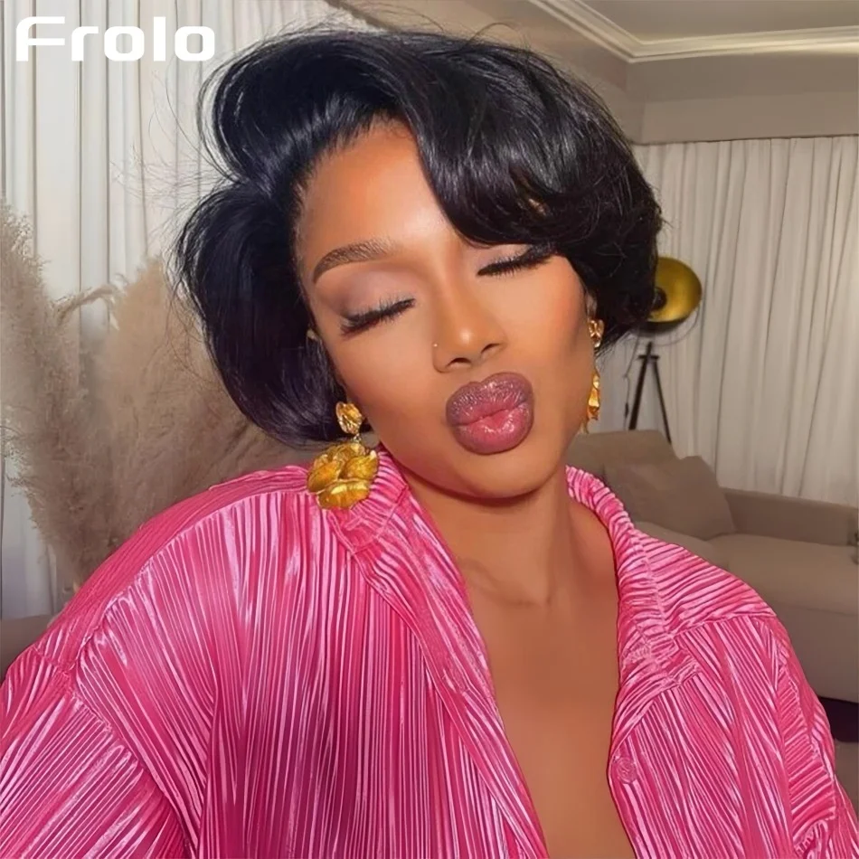 Pixie Cut Short Bob Wig 5X5 Hd Lace Closure Wig 5X5 Transparent Lace Front Wig Straight Human Hair Wigs For Women Brazilian Hair 250 Density Black
Pixie Cut Short Bob Wig 5X5 Hd Lace Closure Wig 5X5 Transparent Lace Front Wig Straight Human Hair Wigs For Women Brazilian Hair 250 Density Black