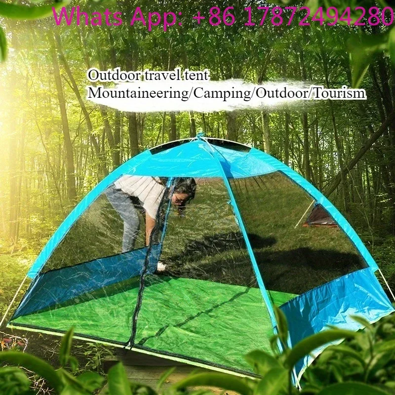 Tourist Mountaineering Tent Outdoor Mosquito-proof Picnic Zip Tent
Tourist Mountaineering Tent Outdoor Mosquito-proof Picnic Zip Tent