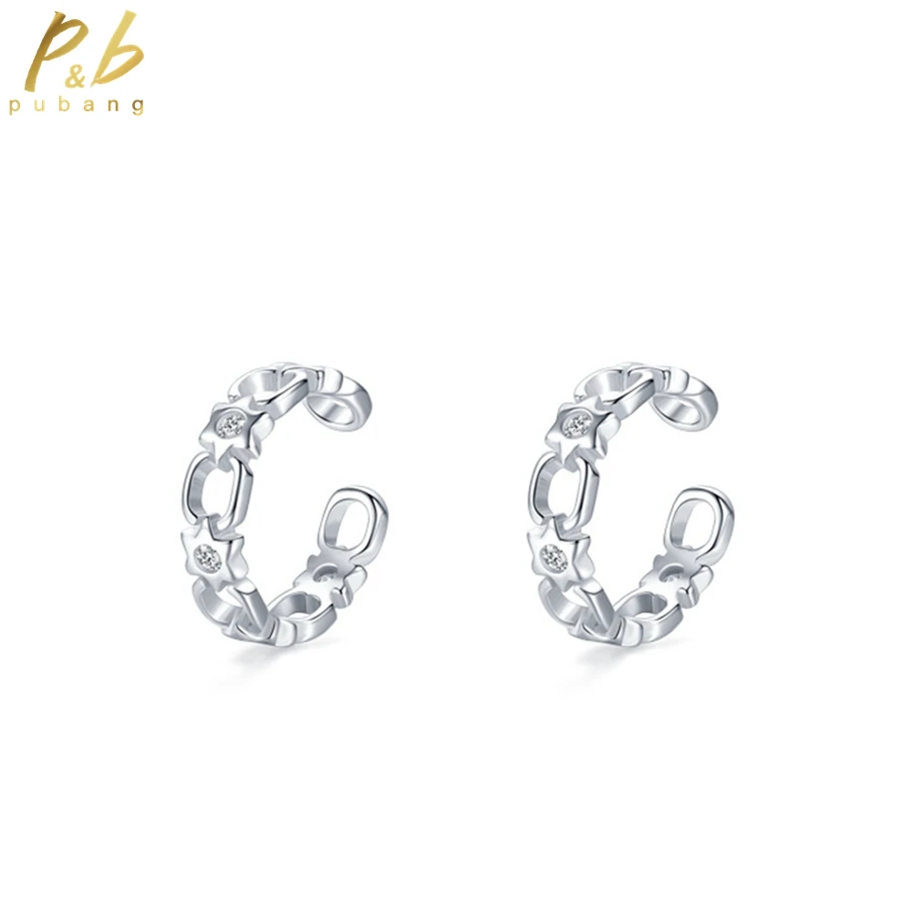 PuBang Fine Jewelry Solid 925 Sterling Silver High Carbon Diamond Anniversary Clip Earrings for Women Wedding Gift Drop Shipping
PuBang Fine Jewelry Solid 925 Sterling Silver High Carbon Diamond Anniversary Clip Earrings for Women Wedding Gift Drop Shipping