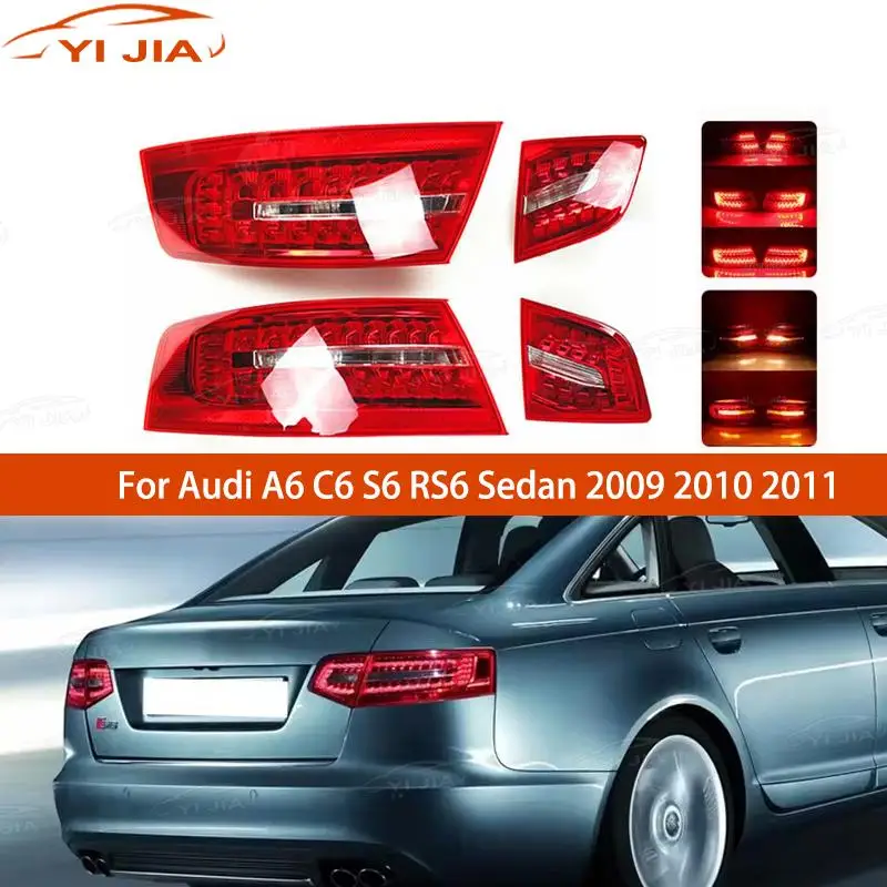 Автомобильный светодиодный задний фонарь для Audi A6 C6 S6 RS6 Sedan 2009 2010 2011, указатель поворота, задний фонарь, стоп-сигнал в сборе
Автомобильный светодиодный задний фонарь для Audi A6 C6 S6 RS6 Sedan 2009 2010 2011, указатель поворота, задний фонарь, стоп-сигнал в сборе