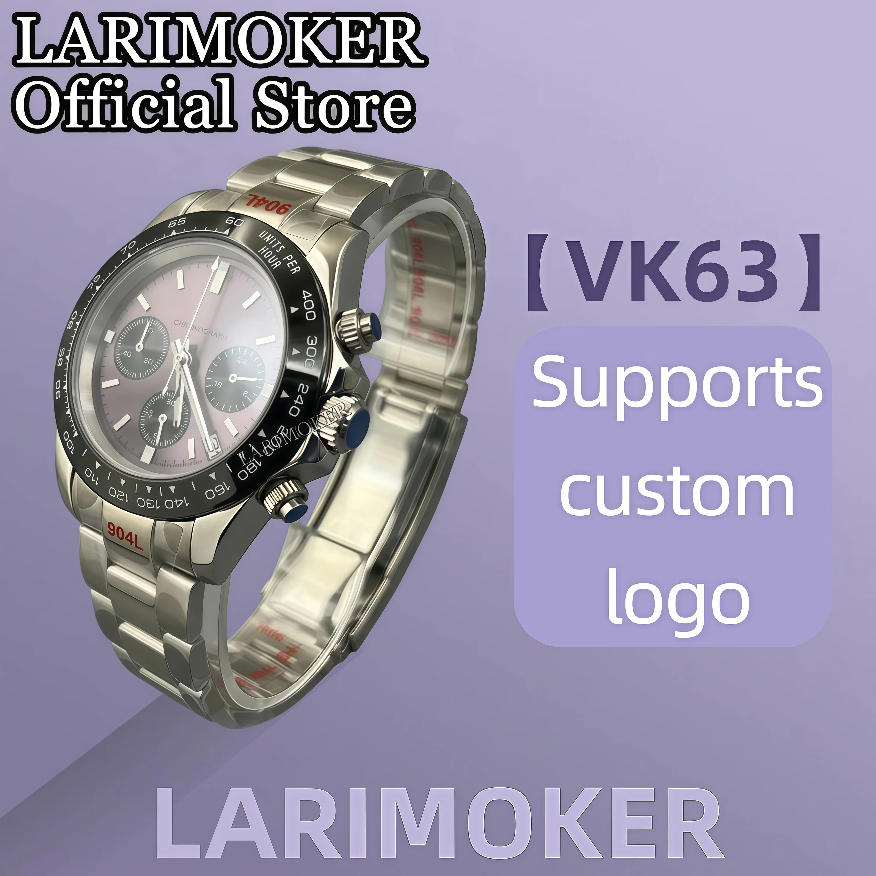 LARIMOKER 39mm Men's Business Quartz Watch 7 Colors Sapphire Crystal VK63 Movement Luminous Dial Calendar Stainless Steel Strap
LARIMOKER 39mm Men's Business Quartz Watch 7 Colors Sapphire Crystal VK63 Movement Luminous Dial Calendar Stainless Steel Strap