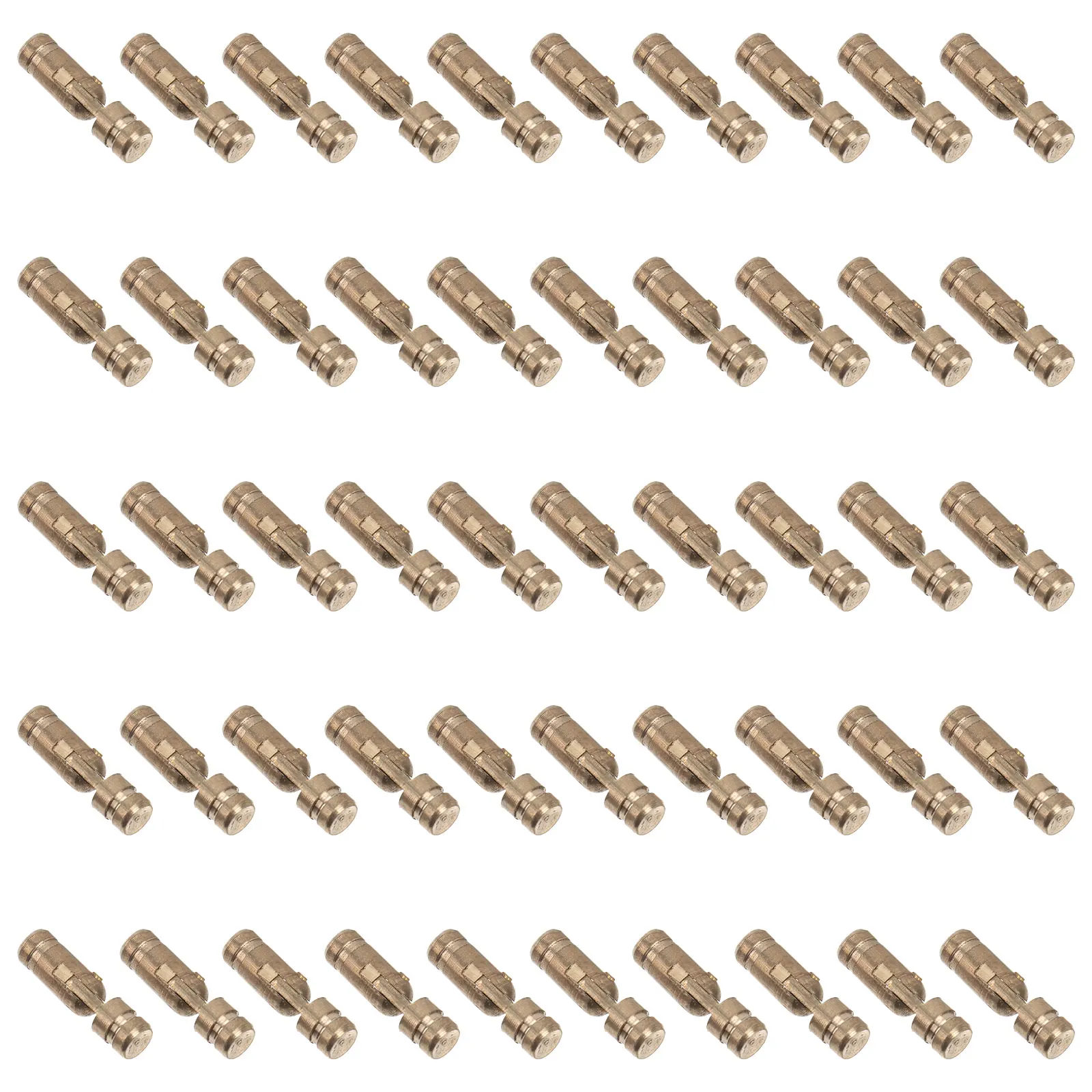50pcs Brass Spring Hinge Smooth Hinge Automatic Closing for Jewel Box Cases Spring Cylindrical Furniture Hinges
50pcs Brass Spring Hinge Smooth Hinge Automatic Closing for Jewel Box Cases Spring Cylindrical Furniture Hinges
