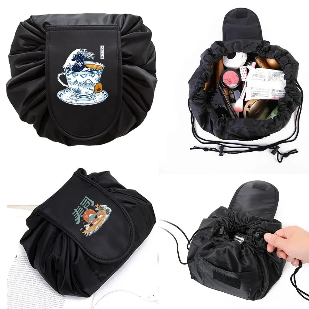 Women Drawstring Travel Cosmetic Bag Makeup Bag Organizer Pouch Wave Print Foldable Toiletry Foldable Waterproof Storage Handbag
Women Drawstring Travel Cosmetic Bag Makeup Bag Organizer Pouch Wave Print Foldable Toiletry Foldable Waterproof Storage Handbag