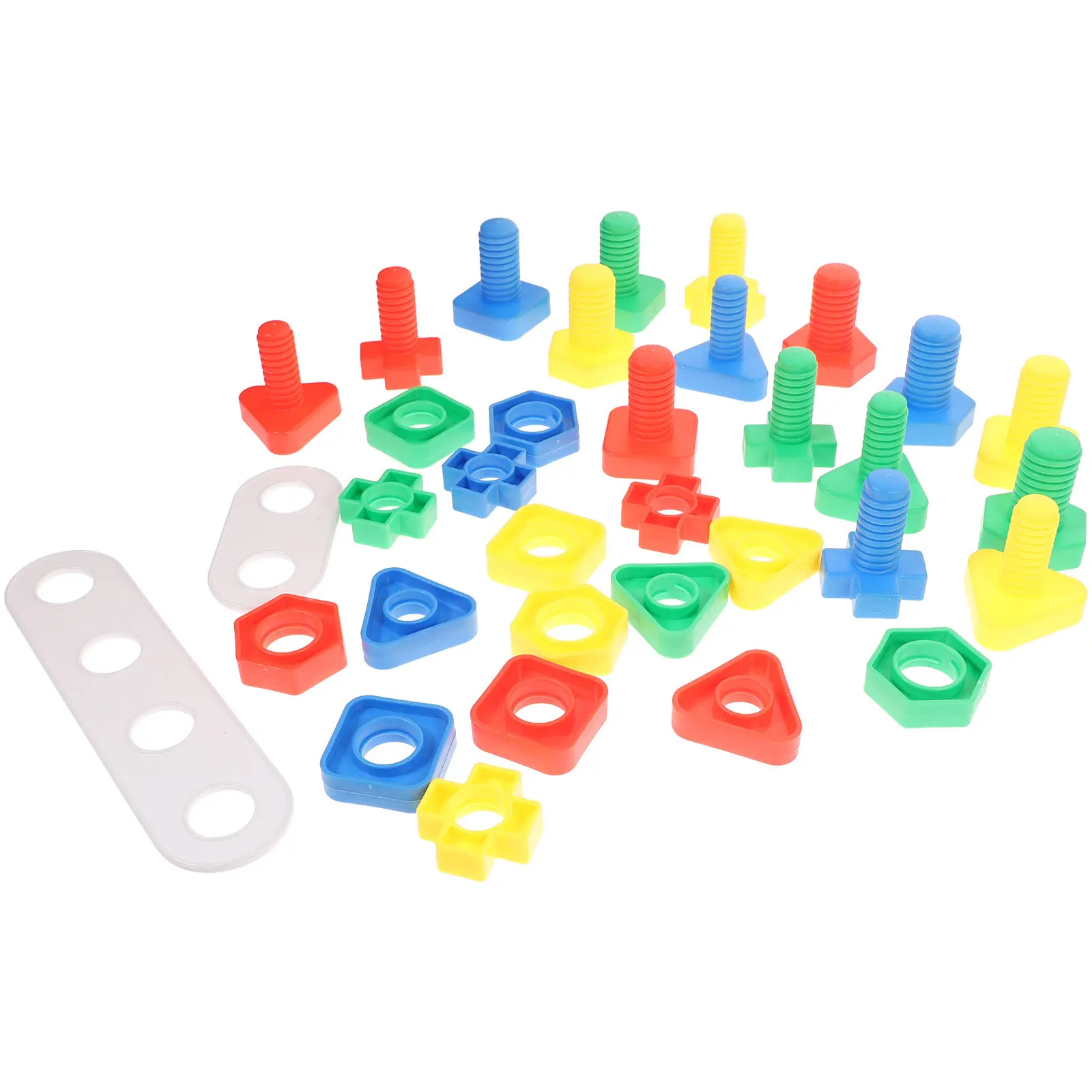 16Pairs Bright Color Screw Nut Tightening Set Kids Fine Motor Skills Color Recognition Shape Identification Early Education
16Pairs Bright Color Screw Nut Tightening Set Kids Fine Motor Skills Color Recognition Shape Identification Early Education