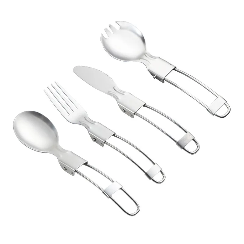 Outdoor Camping Picnic Stainless Steel Spoon Tableware Camp Titanium Spork Folding Camp Spoon Utensil Portable Camping Equipment
Outdoor Camping Picnic Stainless Steel Spoon Tableware Camp Titanium Spork Folding Camp Spoon Utensil Portable Camping Equipment