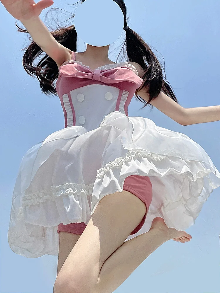 Mimoi Closet Lolita Sweet Cute Pure Desire Swimming Suit plus Size Cover up Women's Swimsuit Casual Style Fixed Che...
Mimoi Closet Lolita Sweet Cute Pure Desire Swimming Suit plus Size Cover up Women's Swimsuit Casual Style Fixed Che...