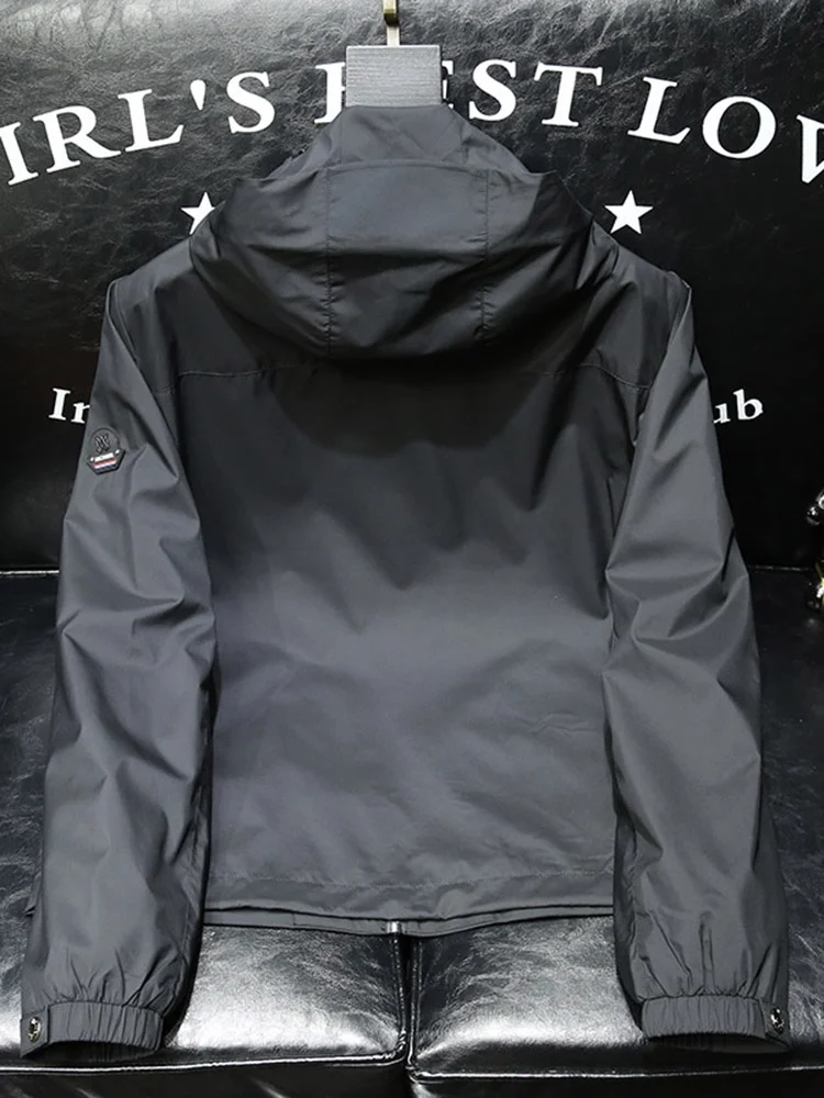 High Quali Men's Casual Hoodie Jaet Windproof Spring Autumn New Sle Simple Design Luxury Outerwear Polyester Fiber
High Quali Men's Casual Hoodie Jaet Windproof Spring Autumn New Sle Simple Design Luxury Outerwear Polyester Fiber