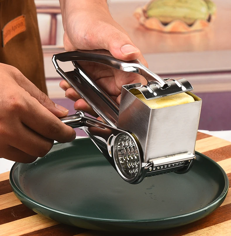 304 Stainless Steel Cheese Grater Household Kitchen Hand Rotation Creative for cheese nut baking tools
304 Stainless Steel Cheese Grater Household Kitchen Hand Rotation Creative for cheese nut baking tools