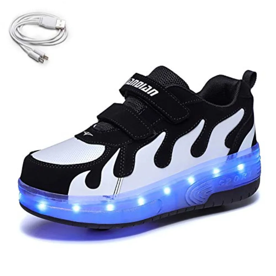 Ehauuo Unisex Roller Shoes Sparkling Wheels Shoes Girls Light up Roller Skates Sneakers Boys Rechargeable Flashing Sneakers for
Ehauuo Unisex Roller Shoes Sparkling Wheels Shoes Girls Light up Roller Skates Sneakers Boys Rechargeable Flashing Sneakers for