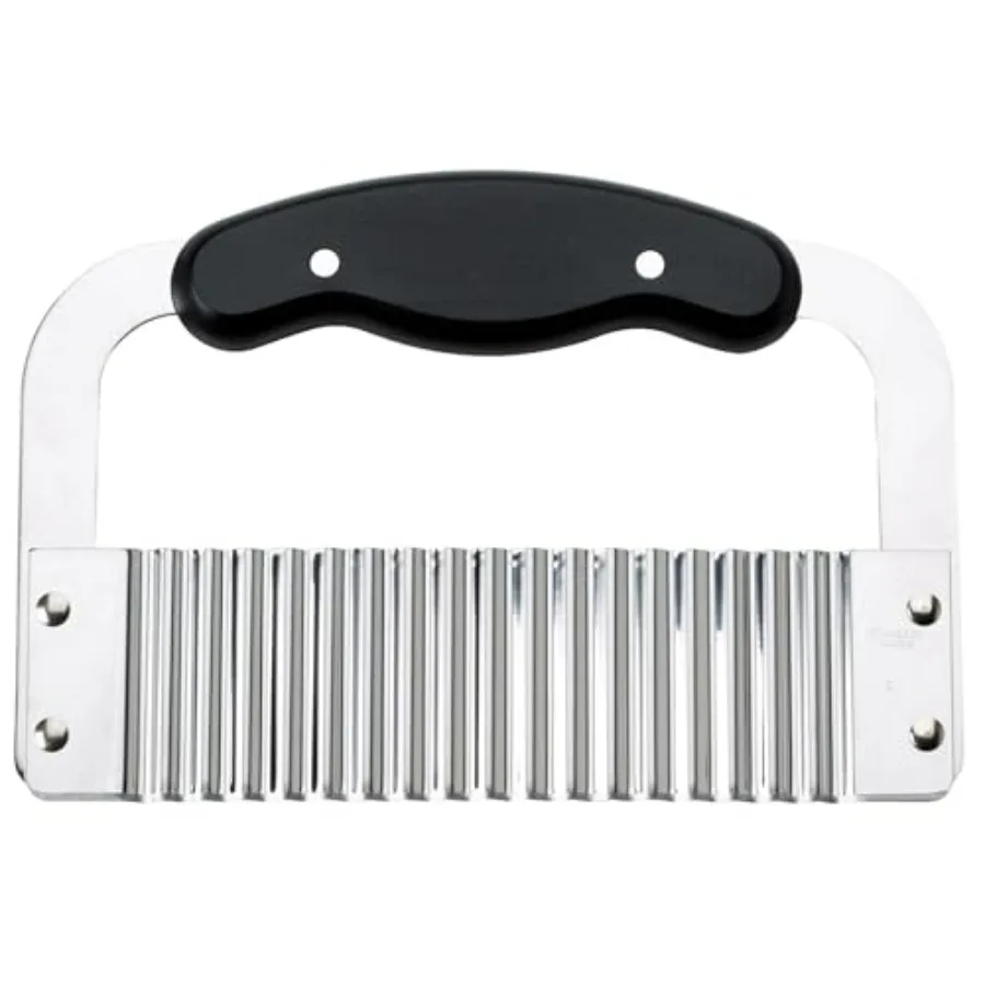 Crinkle-Cut Wave Slicer French Fry Vegetable Cutter, Stainless Steel Blade, For Waffle Fries Chips Decorative Vegetables Holida
Crinkle-Cut Wave Slicer French Fry Vegetable Cutter, Stainless Steel Blade, For Waffle Fries Chips Decorative Vegetables Holida