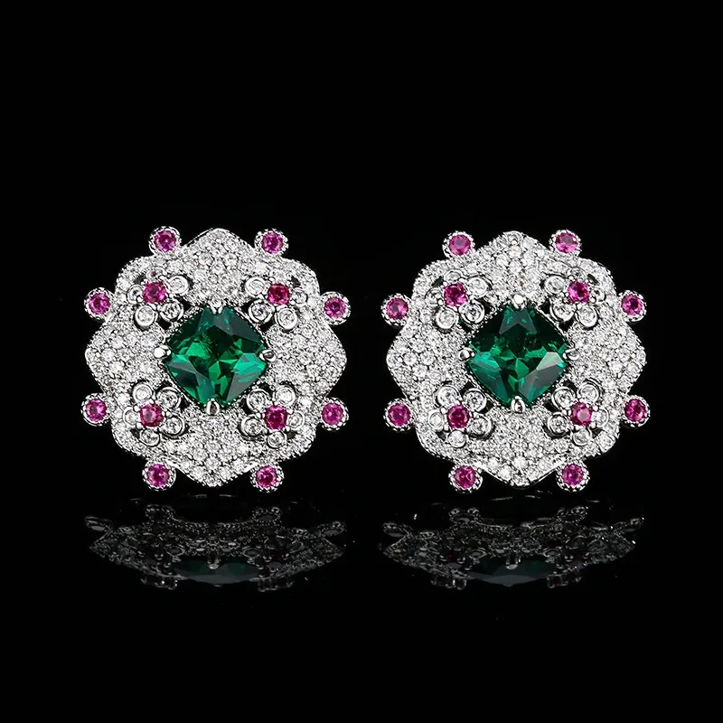 Romantic Luxury Ruby Earrings for Women Flower Design Engagement Earring for Her Valentine's Day Anniversary Gift Jewelry
Romantic Luxury Ruby Earrings for Women Flower Design Engagement Earring for Her Valentine's Day Anniversary Gift Jewelry
