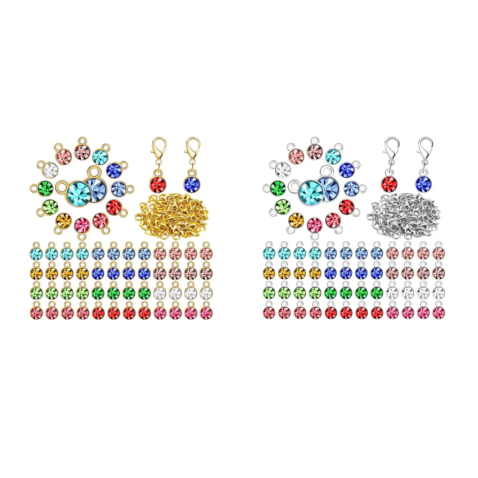 180Pcs Crystal Birthstone Charms Jewelry Findings for Jewelry Making Crafts
180Pcs Crystal Birthstone Charms Jewelry Findings for Jewelry Making Crafts