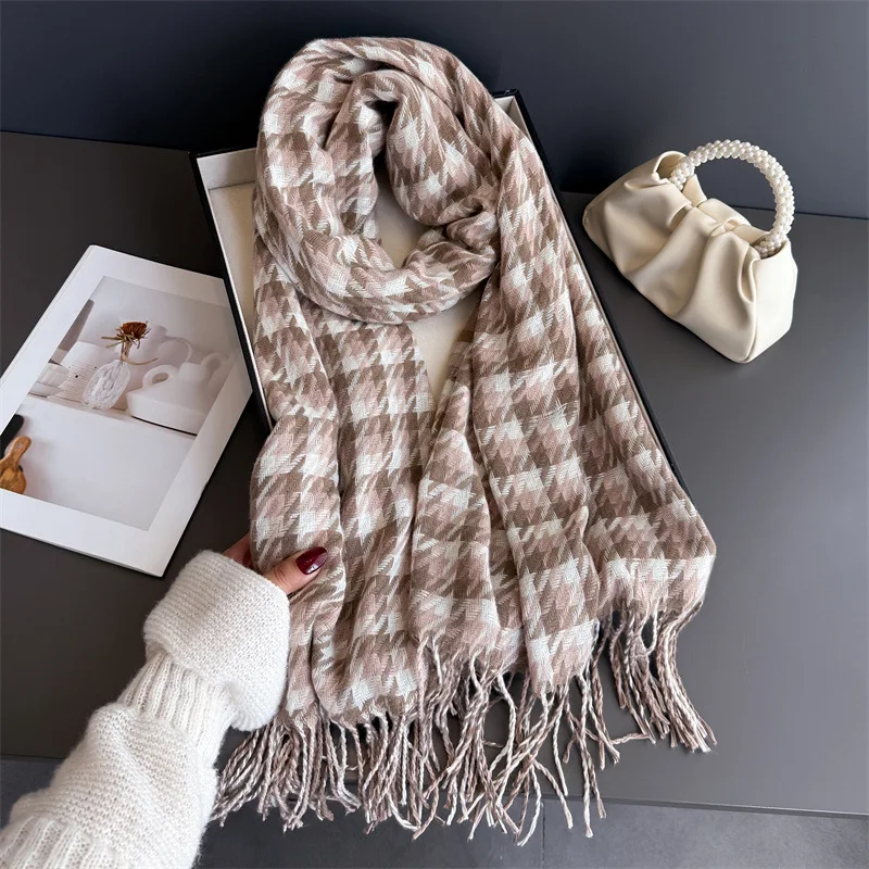2026 Thick Scarf Cashmere Plaid Fringe Winter Warm Scarves Elegant Soft Shawl Wrap Neck Scarf for Ladies Daily Wear Gift
2026 Thick Scarf Cashmere Plaid Fringe Winter Warm Scarves Elegant Soft Shawl Wrap Neck Scarf for Ladies Daily Wear Gift