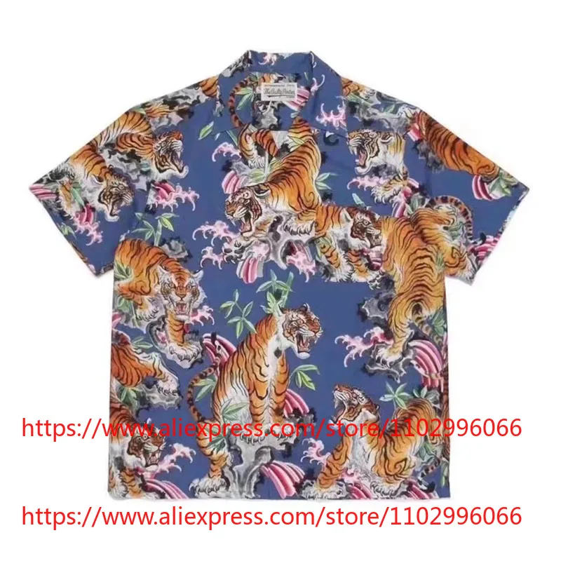 2026 New WACKO MARIA Men's Shirts Tiger Print Hawaiian Shirt Short Sleeve Button Up Streetwear High Quality Fast Delivery
2026 New WACKO MARIA Men's Shirts Tiger Print Hawaiian Shirt Short Sleeve Button Up Streetwear High Quality Fast Delivery