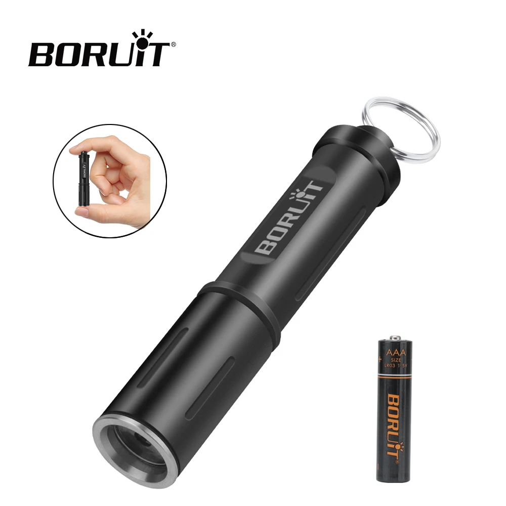 BORUiT LED Portable Flashlight Mini Keychain Torch Light Waterproof Camping Fishing Lantern Rotary Switch AAA Battery Torch Lamp
BORUiT LED Portable Flashlight Mini Keychain Torch Light Waterproof Camping Fishing Lantern Rotary Switch AAA Battery Torch Lamp