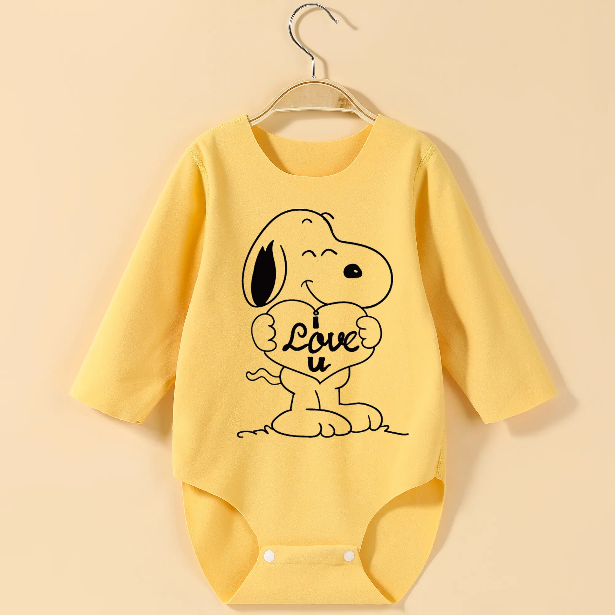 Baby Love You SNOOPY Cute Print Long Sleeves Baby Bodysuit Onesie for Height 60-90CM Baby Cloths Comfortable Jumpsuit
Baby Love You SNOOPY Cute Print Long Sleeves Baby Bodysuit Onesie for Height 60-90CM Baby Cloths Comfortable Jumpsuit