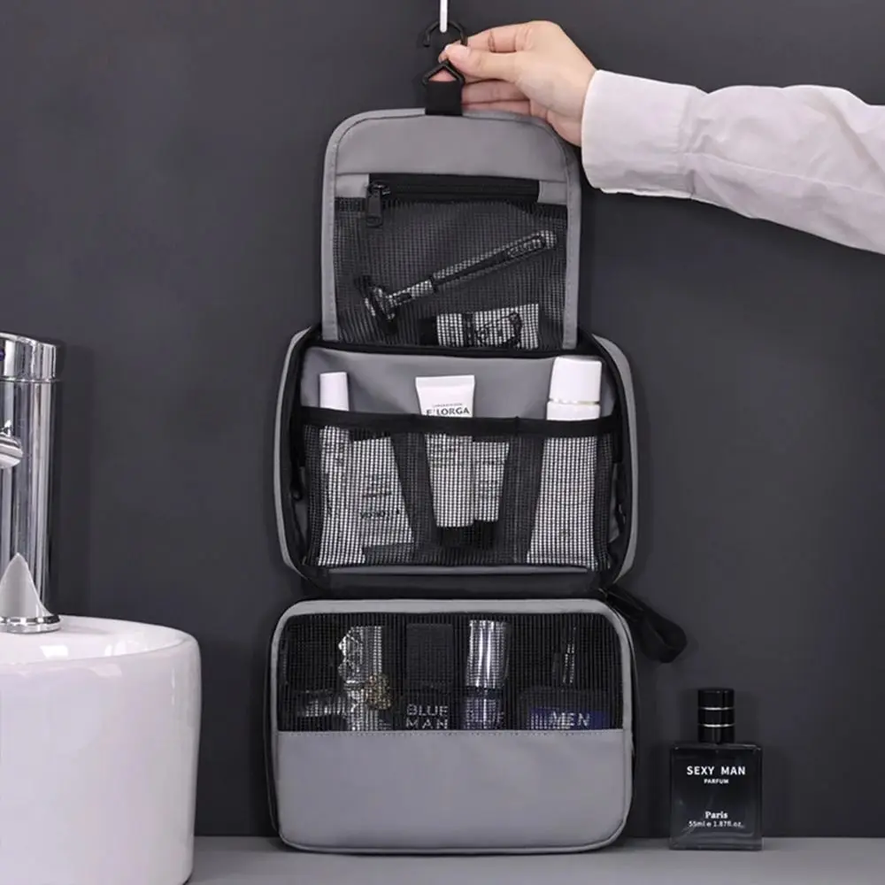 Foldable Travel Toiletry Bag with Hanging Hook Multiple Pockets Hanging Makeup Cases Portable Layered
Foldable Travel Toiletry Bag with Hanging Hook Multiple Pockets Hanging Makeup Cases Portable Layered