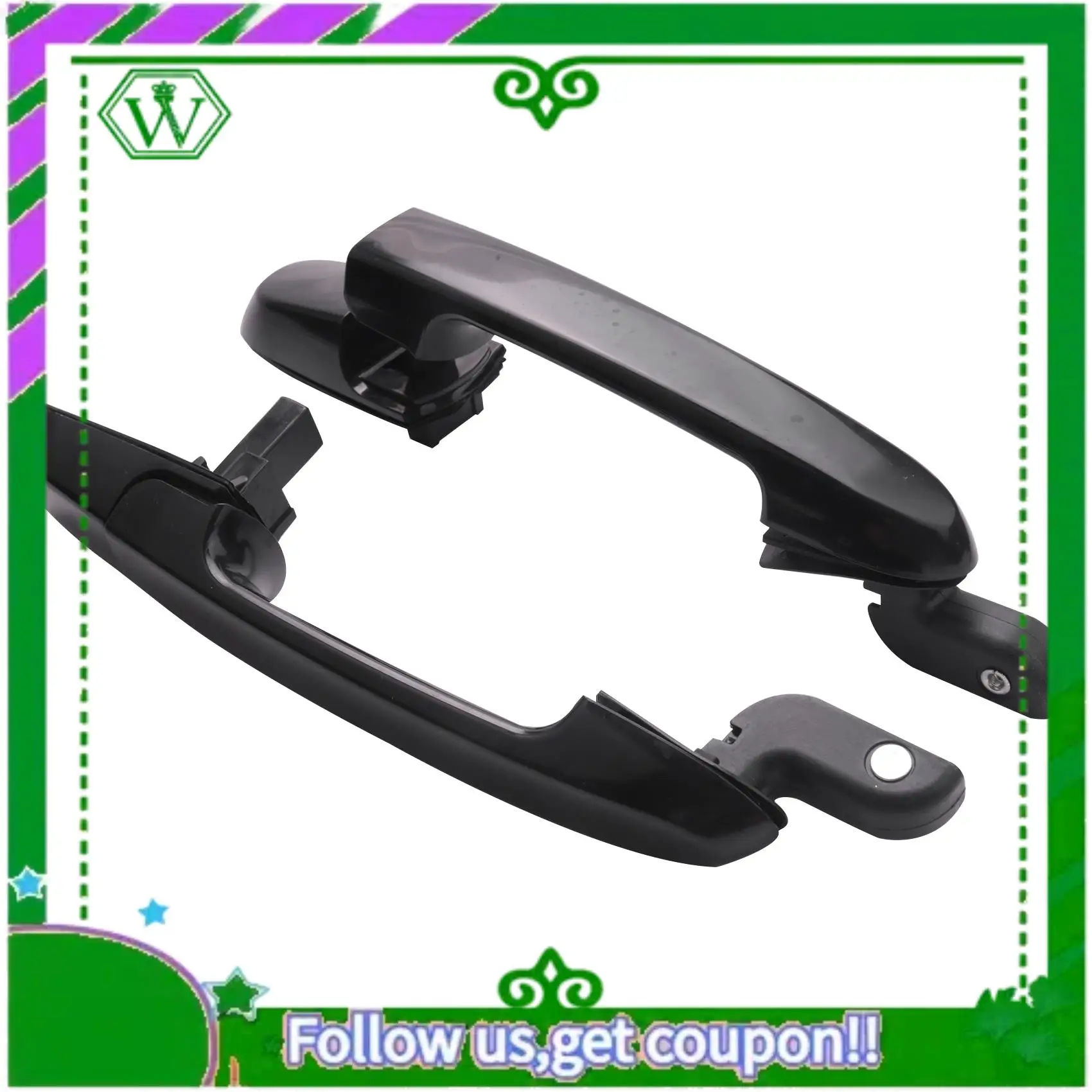 AC34-4 Pcs Black Car Door Handle Front Rear LH RH Exterior Car Door Handle, For Hyundai Accent Dodge Attitude 2006-2011
AC34-4 Pcs Black Car Door Handle Front Rear LH RH Exterior Car Door Handle, For Hyundai Accent Dodge Attitude 2006-2011
