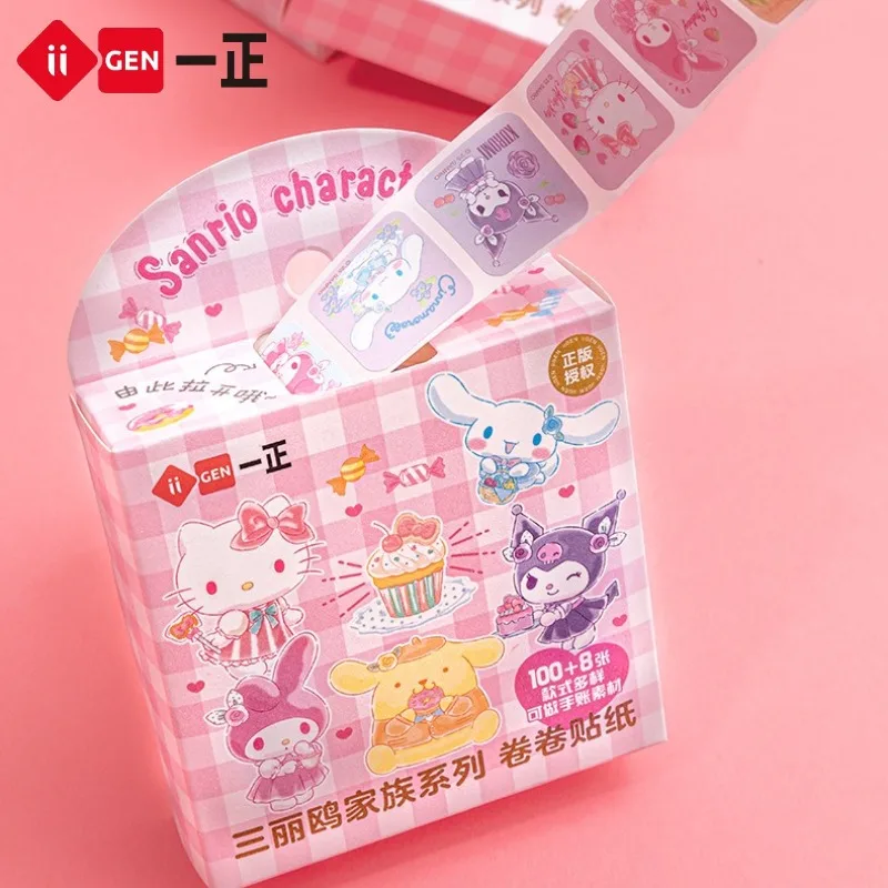 100PCS Iigen Sanrio Roll Stickers Hello Kitty Phone Case Stickers Journal Scene Stickers Water Bottle Stickers Children's Gifts
100PCS Iigen Sanrio Roll Stickers Hello Kitty Phone Case Stickers Journal Scene Stickers Water Bottle Stickers Children's Gifts