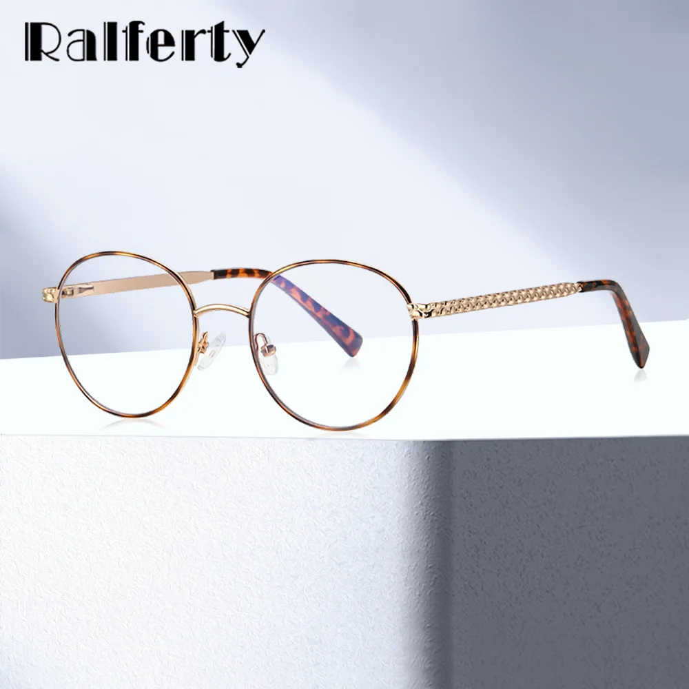 Ralferty Metal Round Eyeglasses Frame Women Blue Light Glasses Small Frame Female Vintage Plano Optical Frames Luxury Designer
Ralferty Metal Round Eyeglasses Frame Women Blue Light Glasses Small Frame Female Vintage Plano Optical Frames Luxury Designer