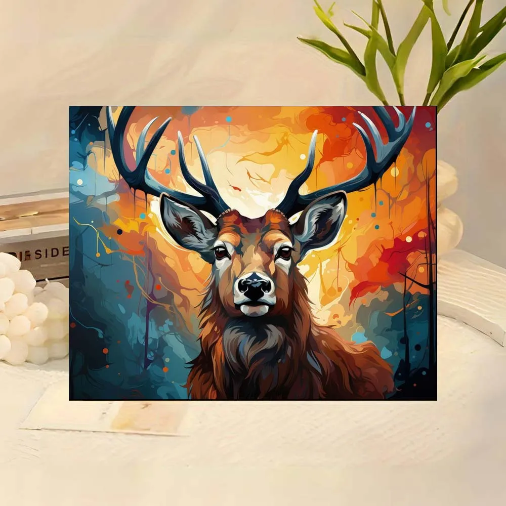 Олень с рогами в абстрактных цветных брызгах, холст, набор цифровых масляных красок «сделай сам», для начинающих, взрослых, безрамный
Олень с рогами в абстрактных цветных брызгах, холст, набор цифровых масляных красок «сделай сам», для начинающих, взрослых, безрамный