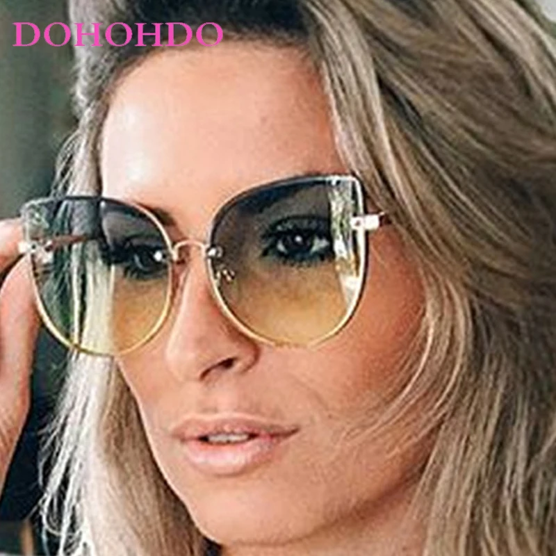 Senior Metal Half Frame Cat Eye Women Sunglasses Trend Luxury Brand Design Punk Travel Driving Men Sunglasses UV400 Lentes Mujer
Senior Metal Half Frame Cat Eye Women Sunglasses Trend Luxury Brand Design Punk Travel Driving Men Sunglasses UV400 Lentes Mujer