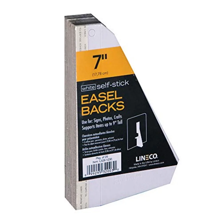 Single Wing Self-Adhesive Easel Back, Archival Acid-Free, 7 Inch, Display Signs Pictures Brochures Posters Frames Artwork Craft
Single Wing Self-Adhesive Easel Back, Archival Acid-Free, 7 Inch, Display Signs Pictures Brochures Posters Frames Artwork Craft