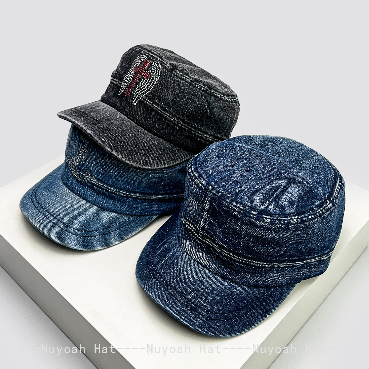 New Men Women Retro Denim Solid Niche Baseball Hats Sunshade Flat Top Versatile Personal Peaked Caps Hip-hop Fashion Distress
New Men Women Retro Denim Solid Niche Baseball Hats Sunshade Flat Top Versatile Personal Peaked Caps Hip-hop Fashion Distress