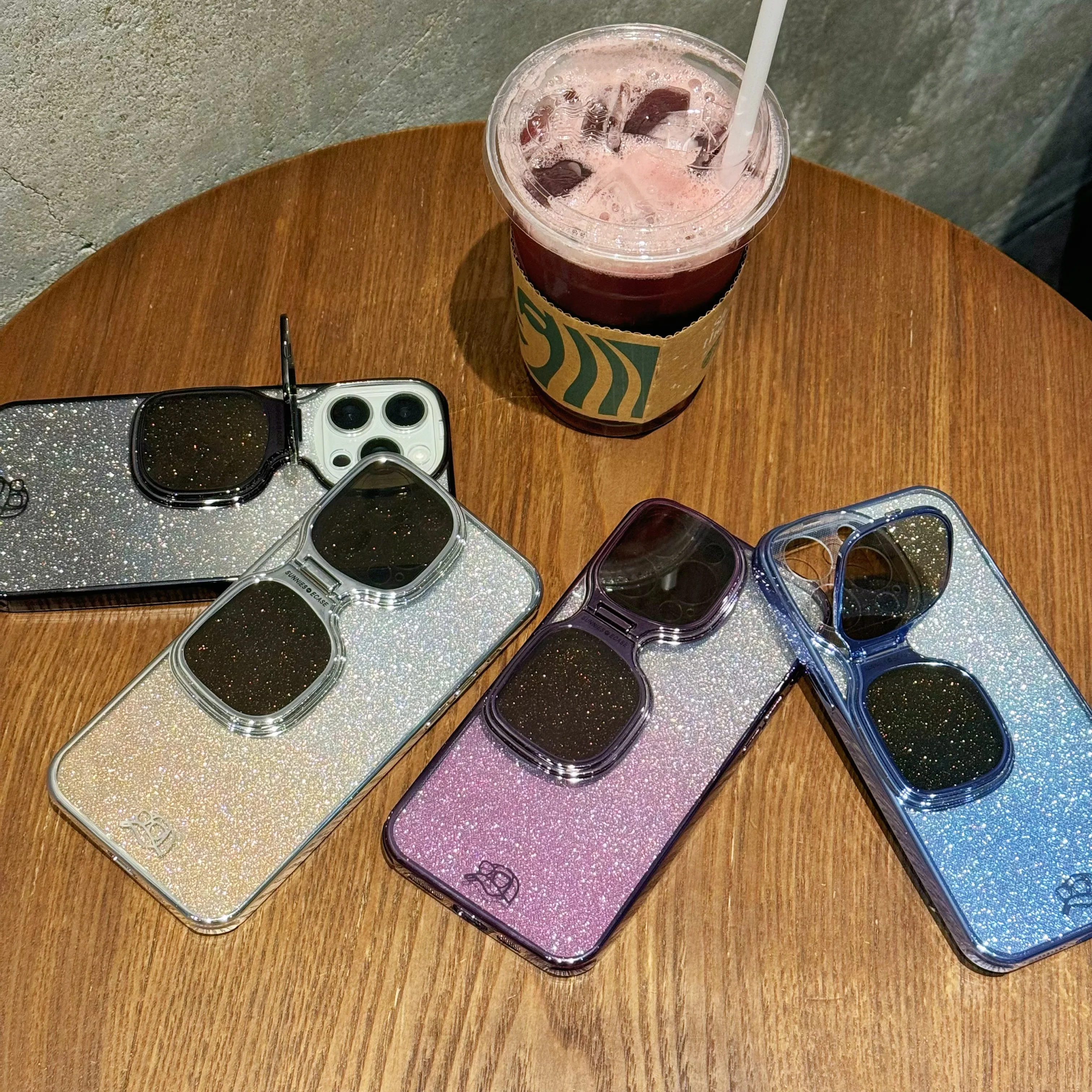 Creative Foldable Sunglass Case With Glitter Card For 15 14 13 12 Pro Max Transparent Electroplated Tpu Camera Shockproof Cover
Creative Foldable Sunglass Case With Glitter Card For 15 14 13 12 Pro Max Transparent Electroplated Tpu Camera Shockproof Cover