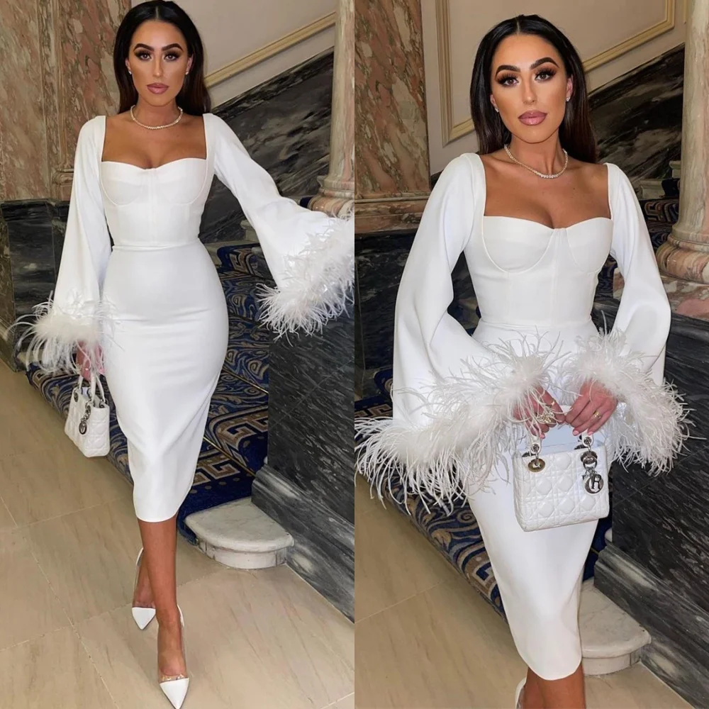 Customized Charming Jersey Evening Dresses Exquisite Square Collar Long Sleeves Homecoming Dresses Special Occasion Gowns
Customized Charming Jersey Evening Dresses Exquisite Square Collar Long Sleeves Homecoming Dresses Special Occasion Gowns