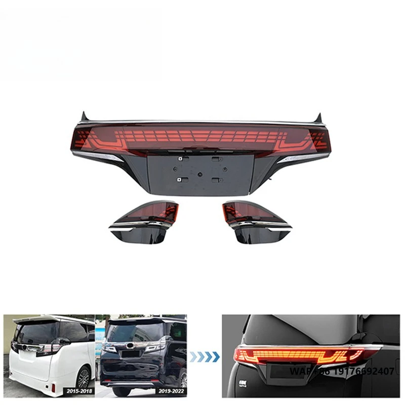 GBT Factory Design Vellfire 40 Series Through-type Taillights for 2015-2018 'Toyota Vellfire Anh30 35 Model Convert Parts
GBT Factory Design Vellfire 40 Series Through-type Taillights for 2015-2018 'Toyota Vellfire Anh30 35 Model Convert Parts