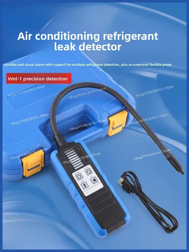 Высокоточный детектор утечек хладагента VML-1, инструмент для обнаружения утечек хладагента в холодильниках/кондиционерах/автомобилях
Высокоточный детектор утечек хладагента VML-1, инструмент для обнаружения утечек хладагента в холодильниках/кондиционерах/автомобилях